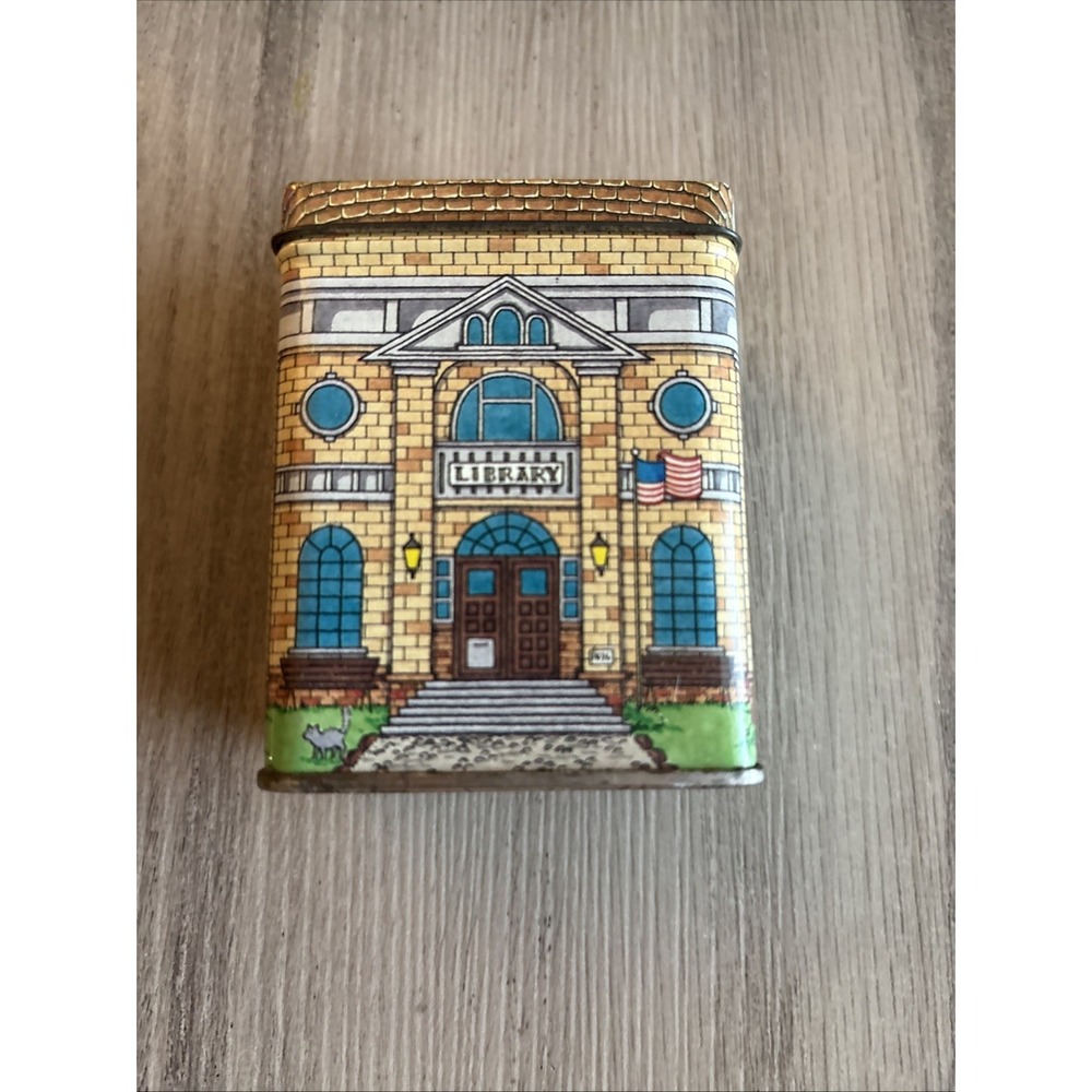 Vintage Keller-Charles of Philadelphia Miniature Library Tin 4.25" Hong Kong